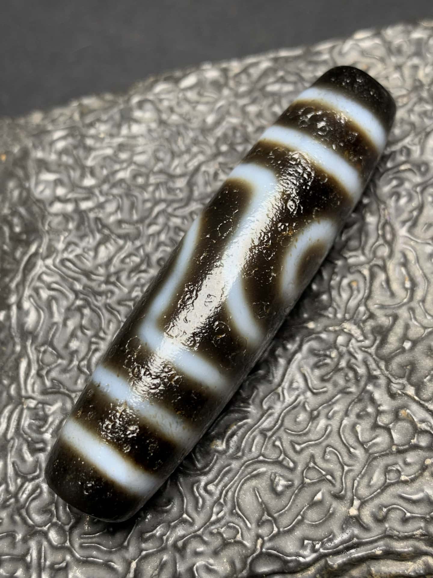 Chinese Natural Agate DZI Beads