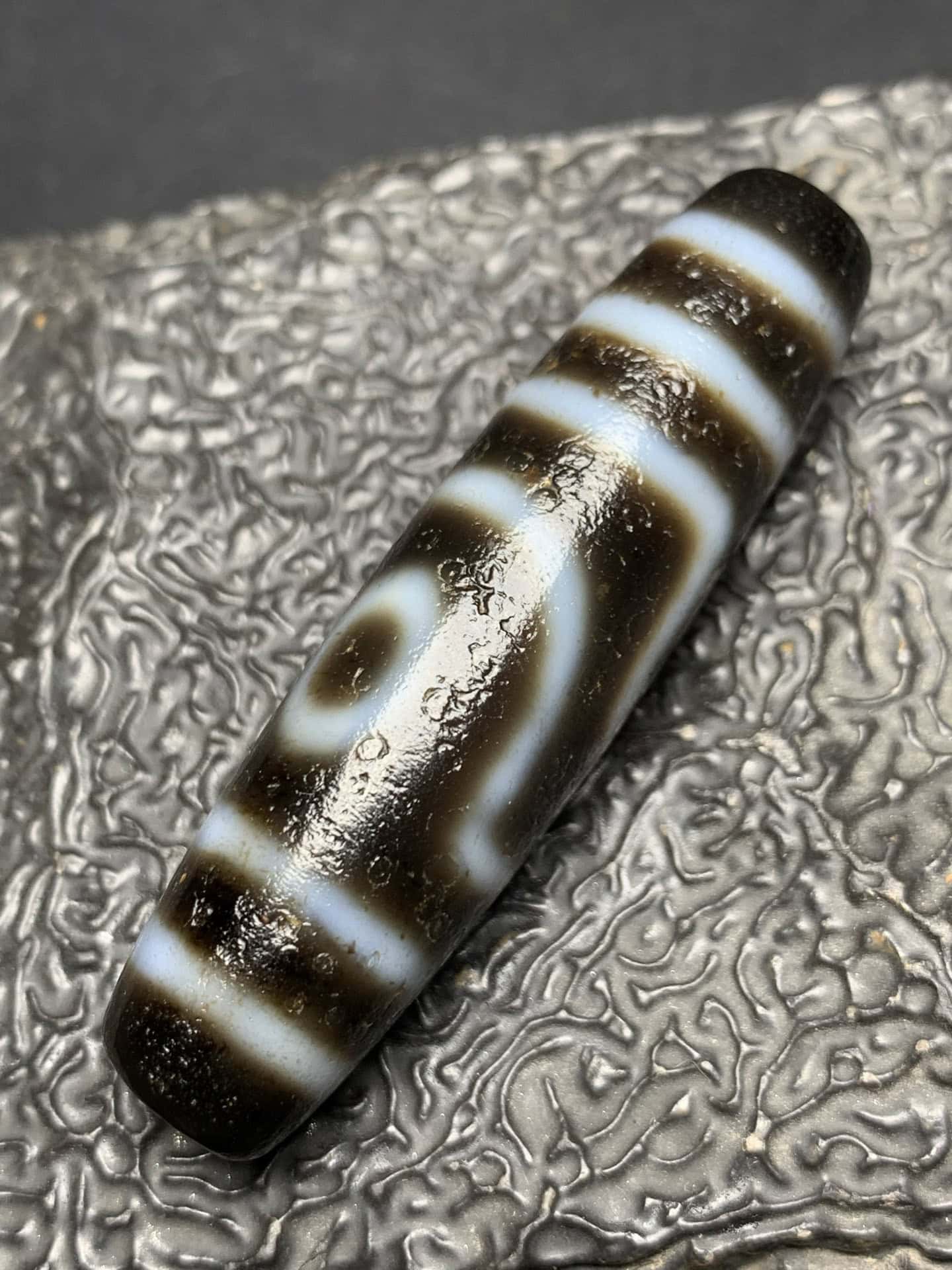 Chinese Natural Agate DZI Beads