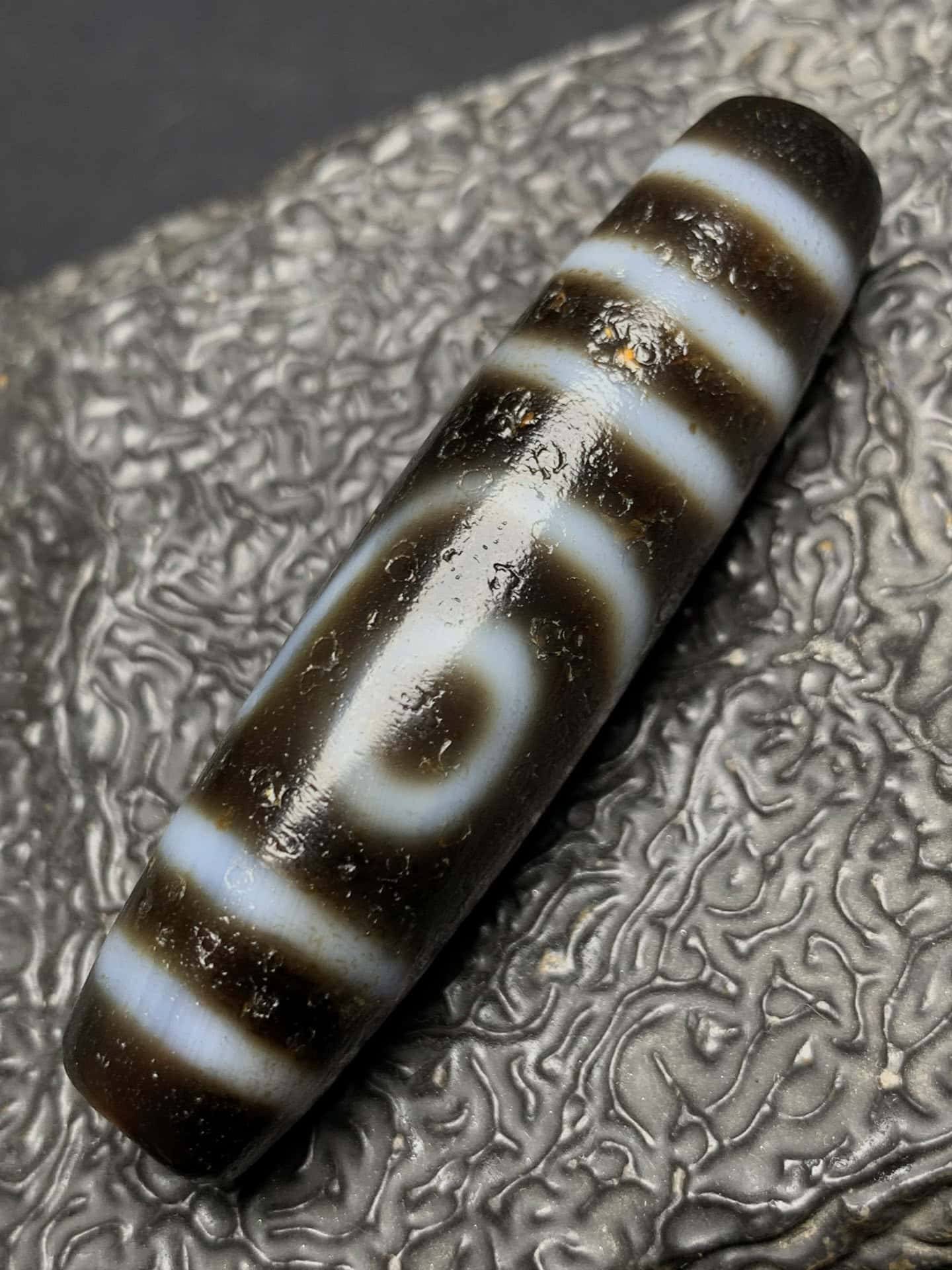 Chinese Natural Agate DZI Beads