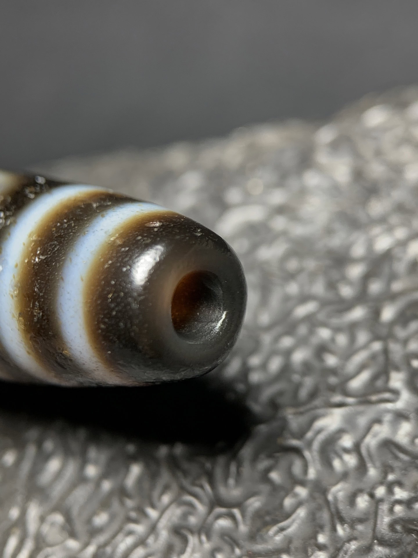 Chinese Natural Agate DZI Beads