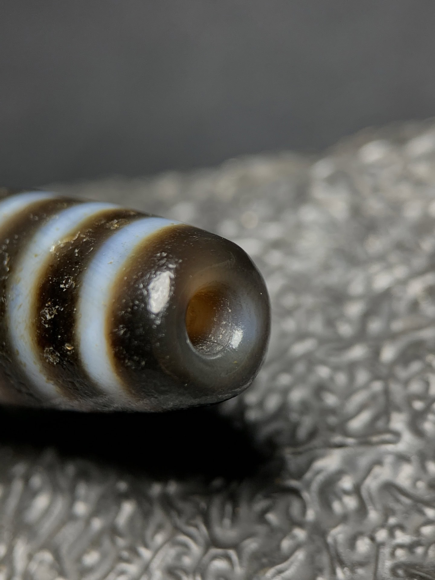 Chinese Natural Agate DZI Beads