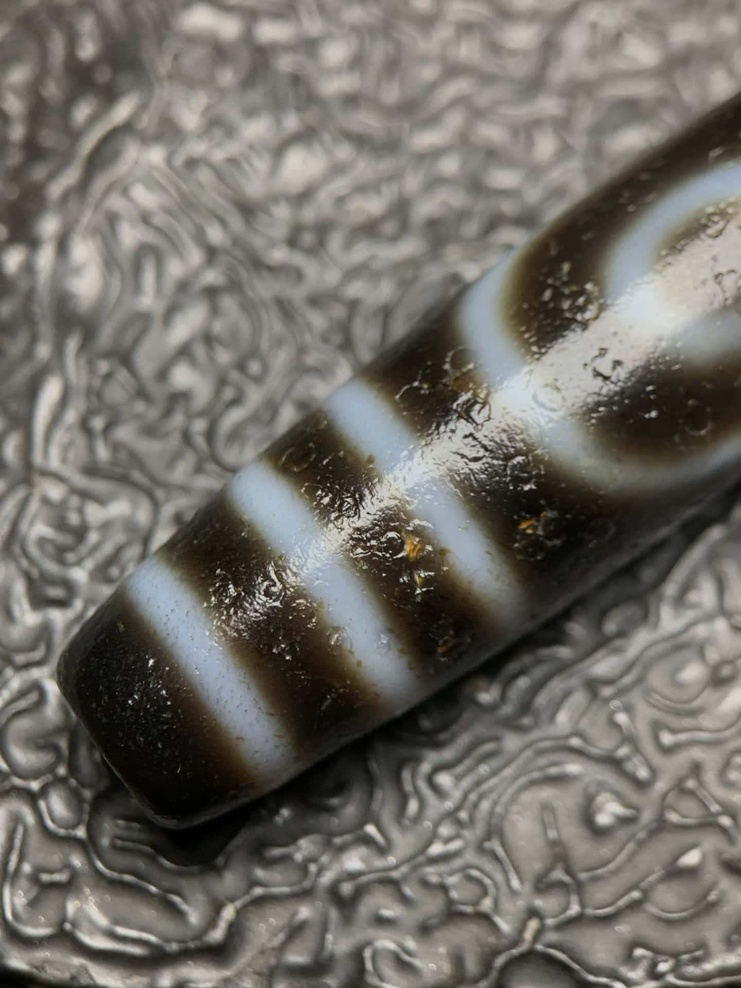 Chinese Natural Agate DZI Beads