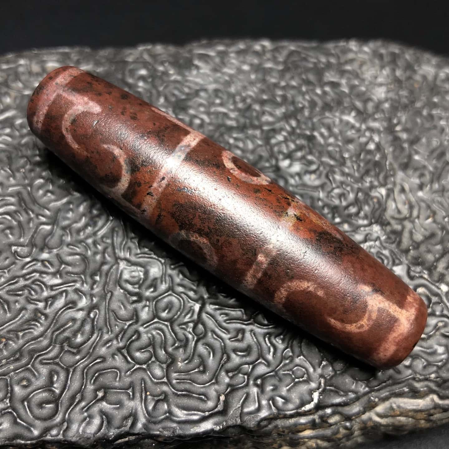 Chinese Natural Agate DZI Beads