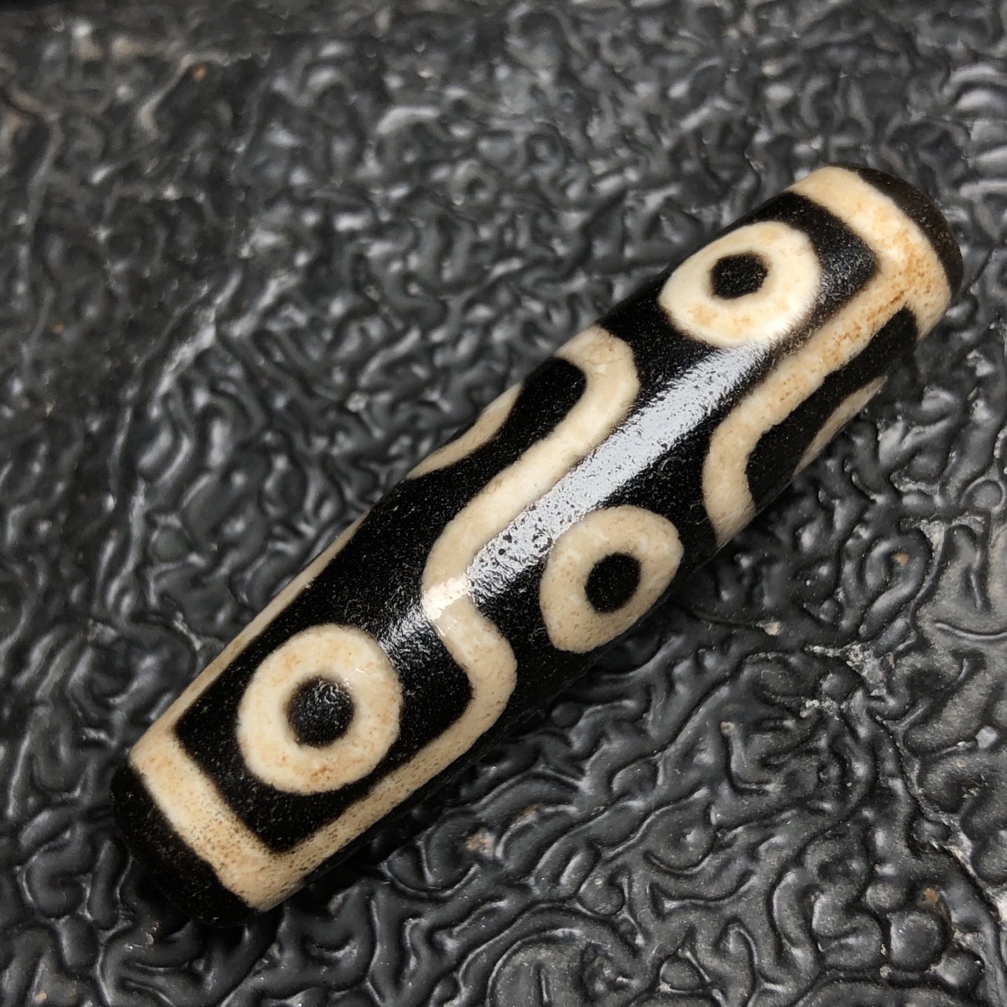 Chinese Natural Agate DZI Beads