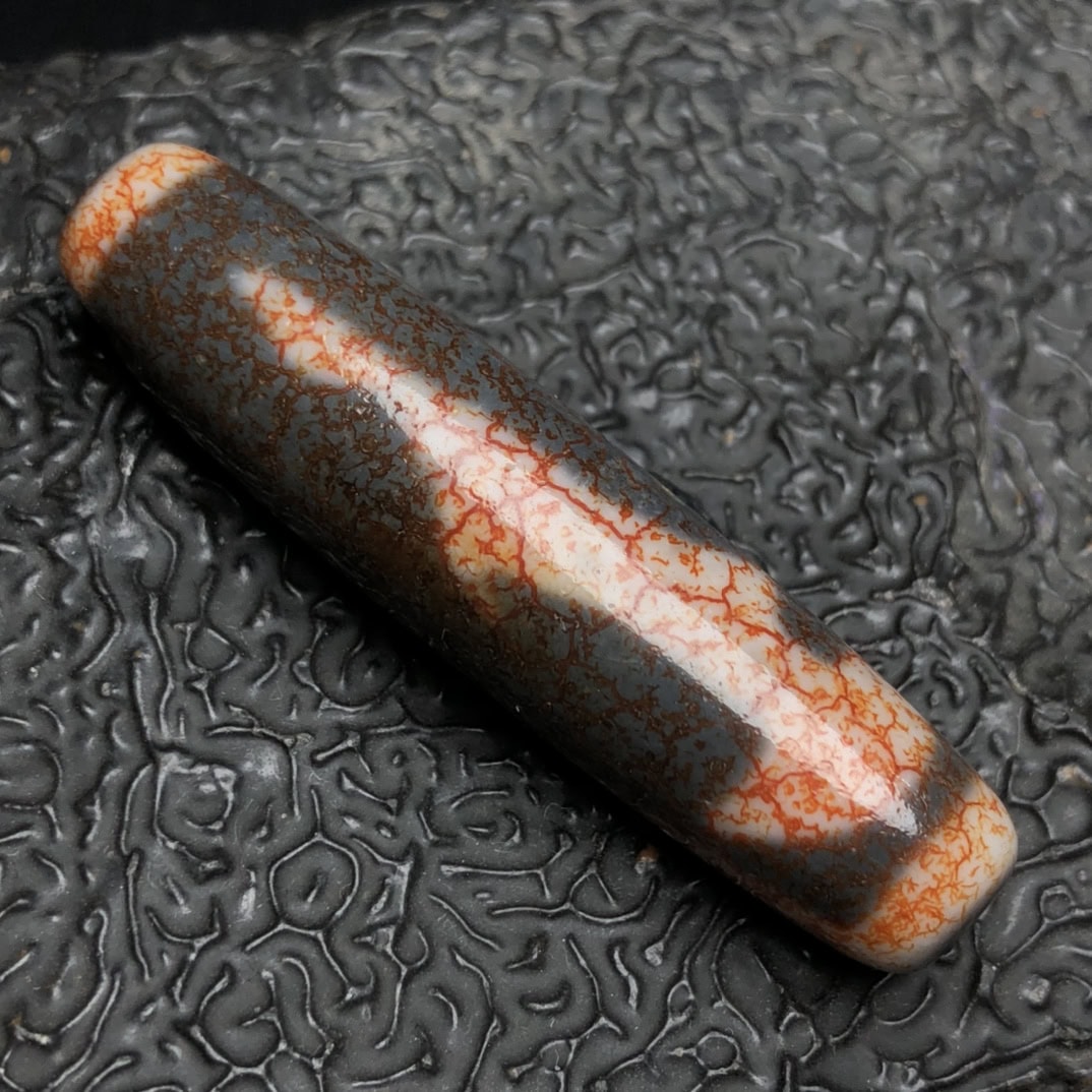 Chinese Natural Agate DZI Beads
