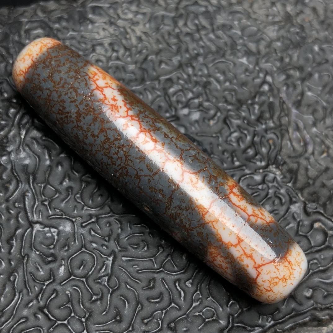 Chinese Natural Agate DZI Beads