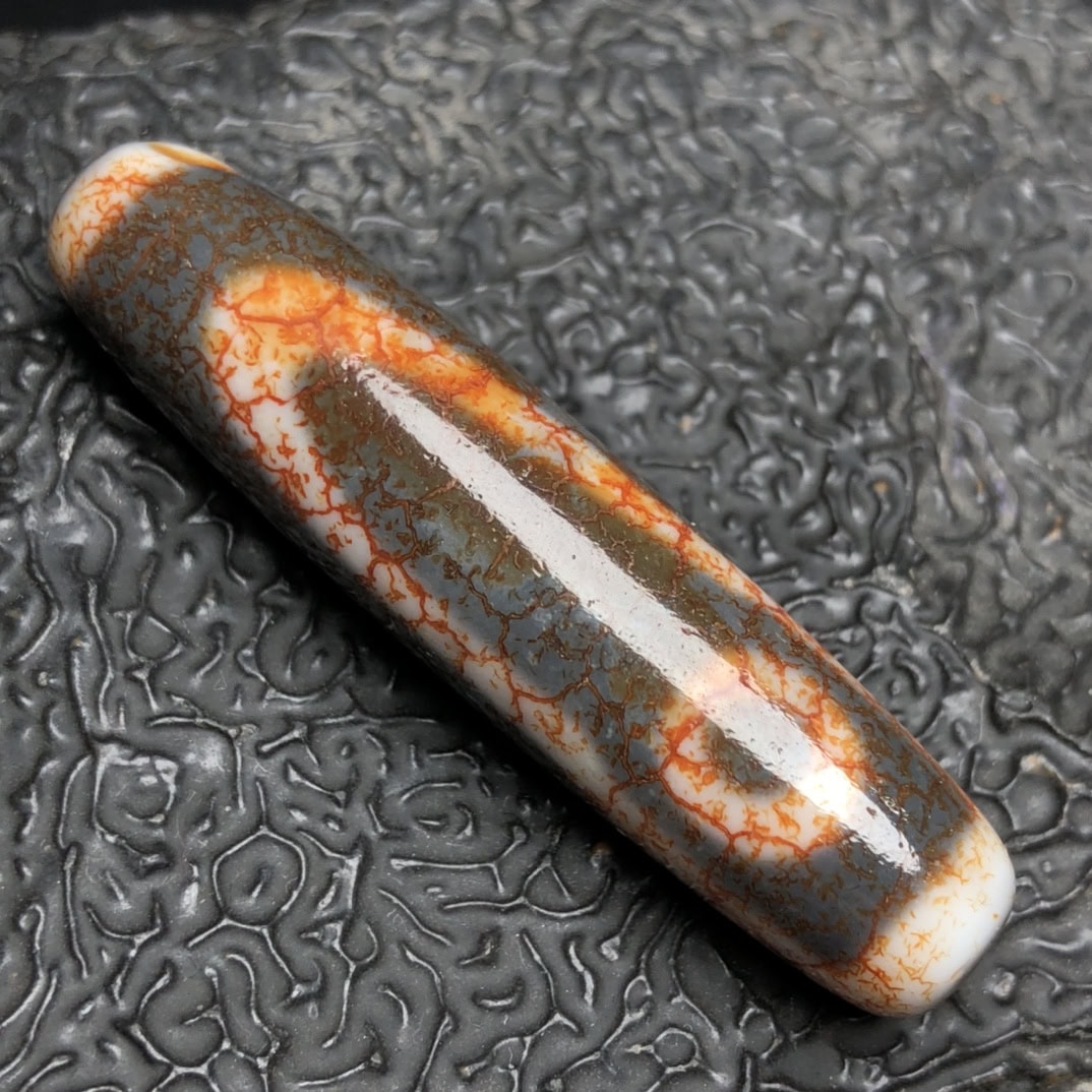 Chinese Natural Agate DZI Beads