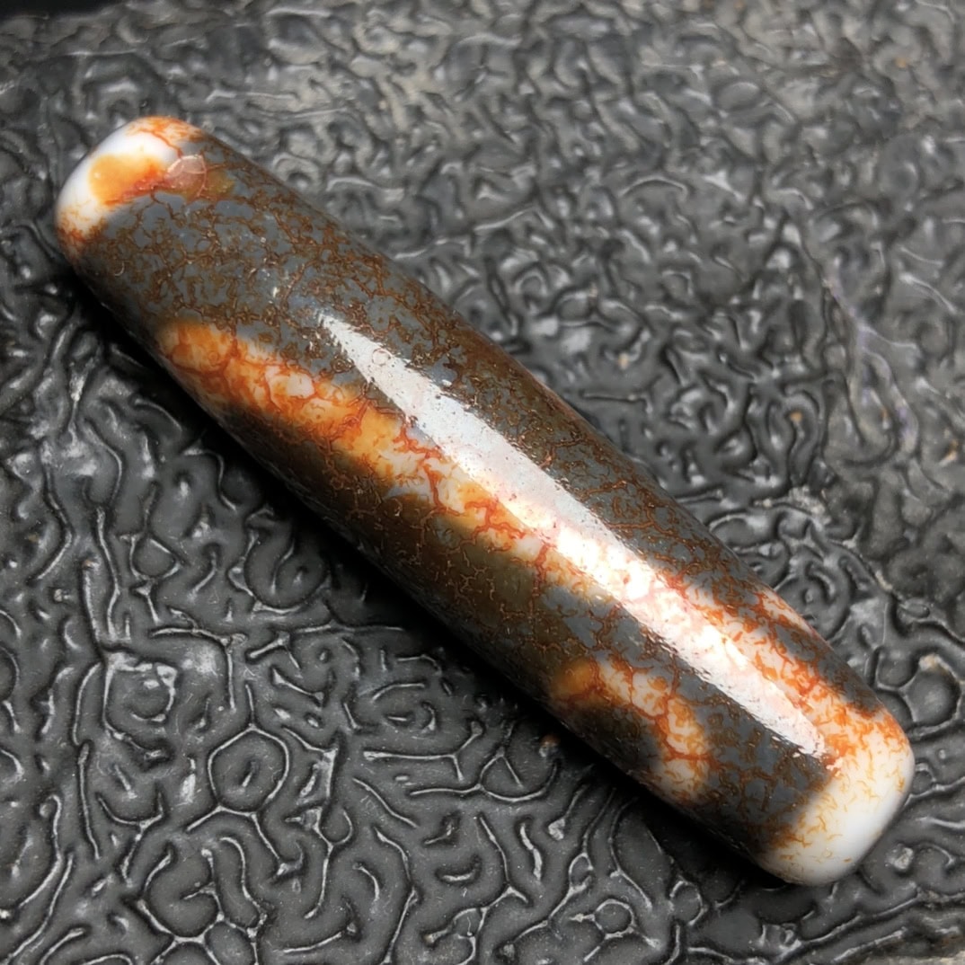 Chinese Natural Agate DZI Beads