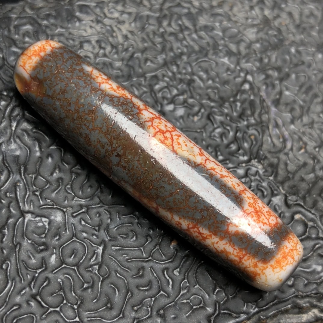 Chinese Natural Agate DZI Beads