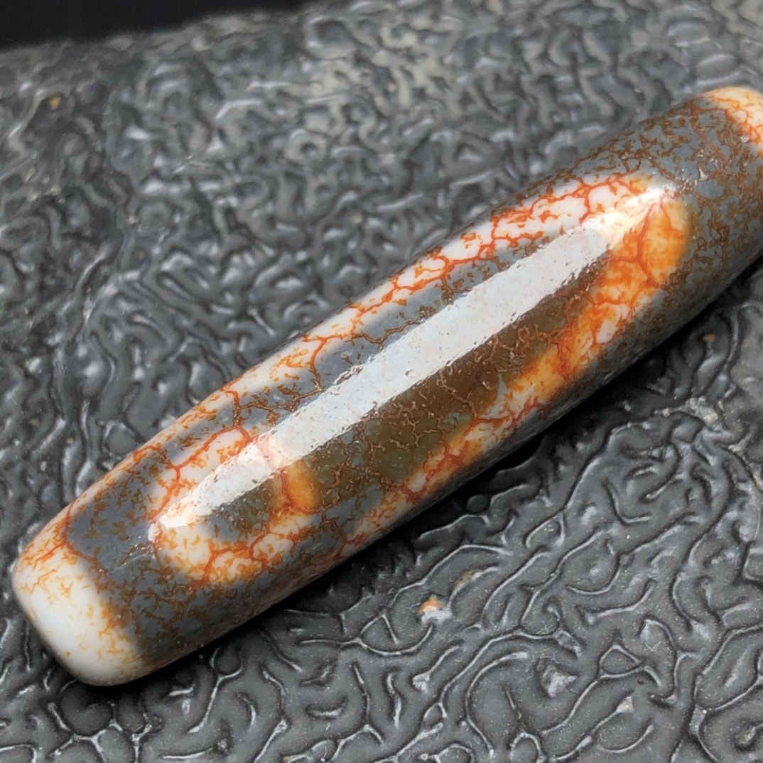 Chinese Natural Agate DZI Beads
