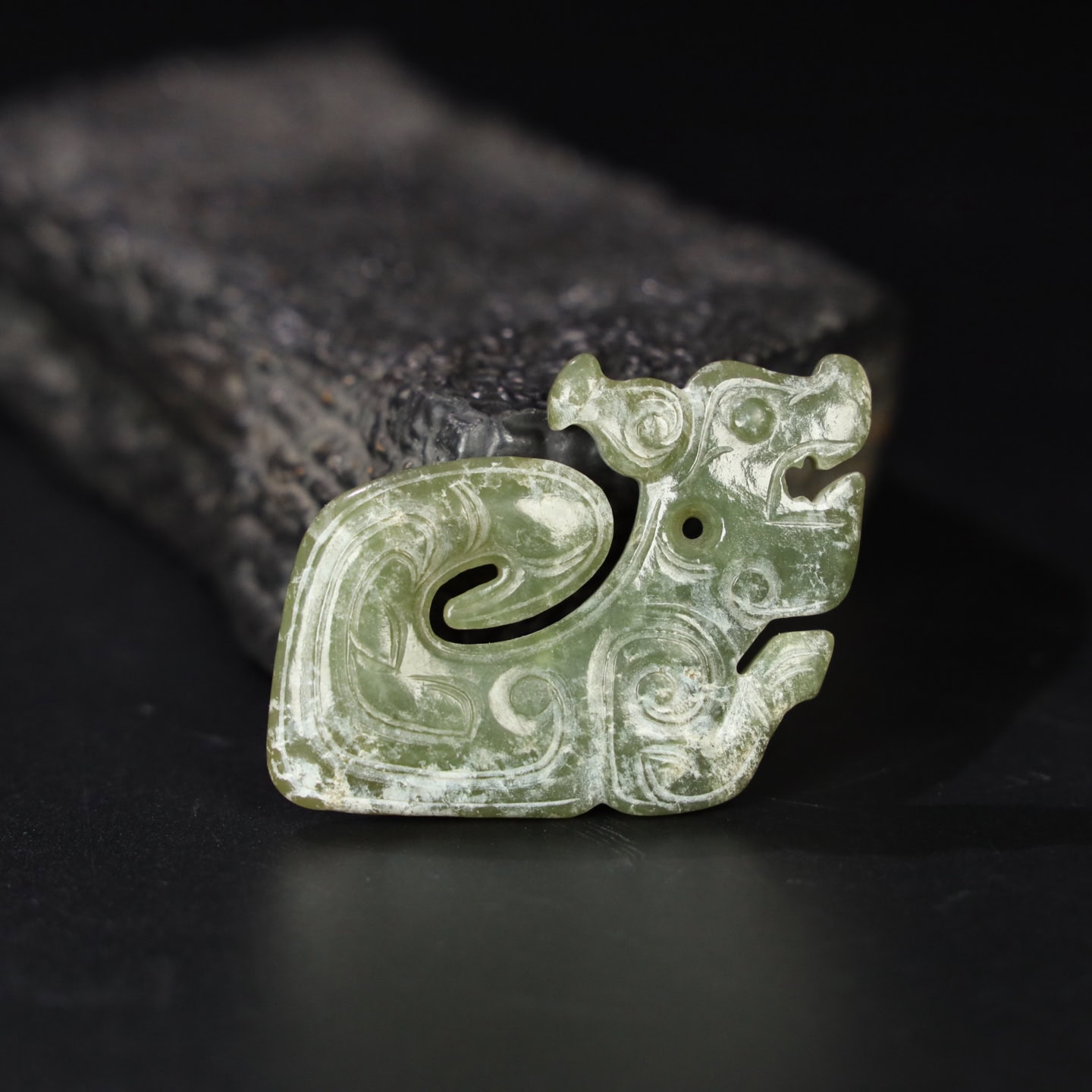 Chinese Natural Jade Carved Pendants