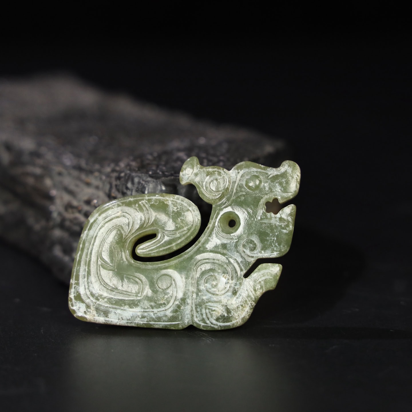 Chinese Natural Jade Carved Pendants
