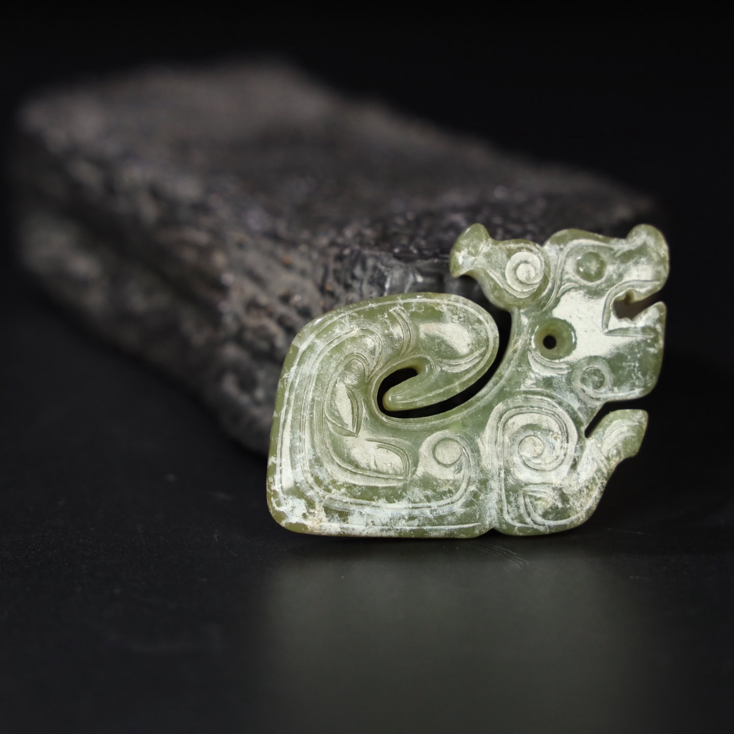Chinese Natural Jade Carved Pendants