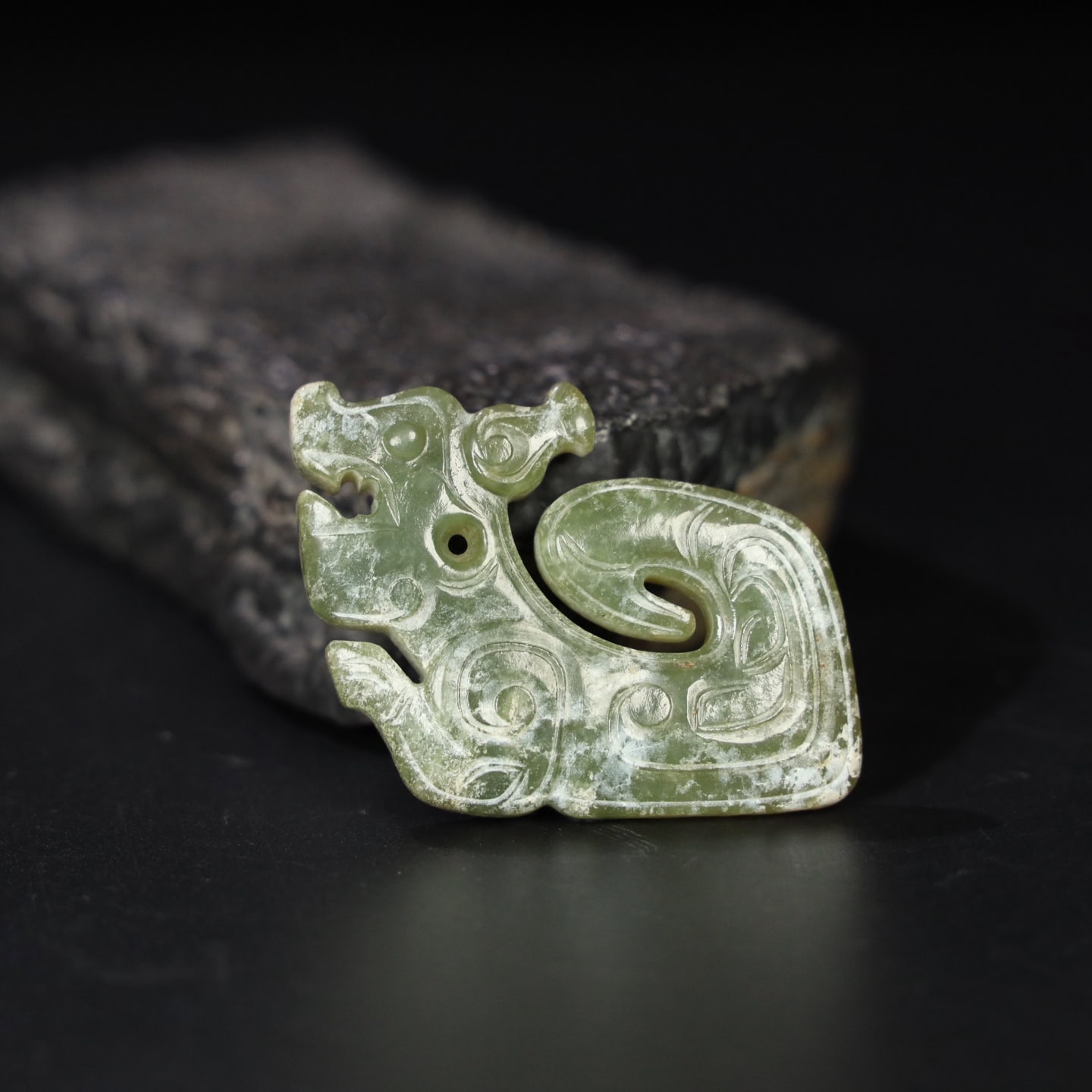 Chinese Natural Jade Carved Pendants