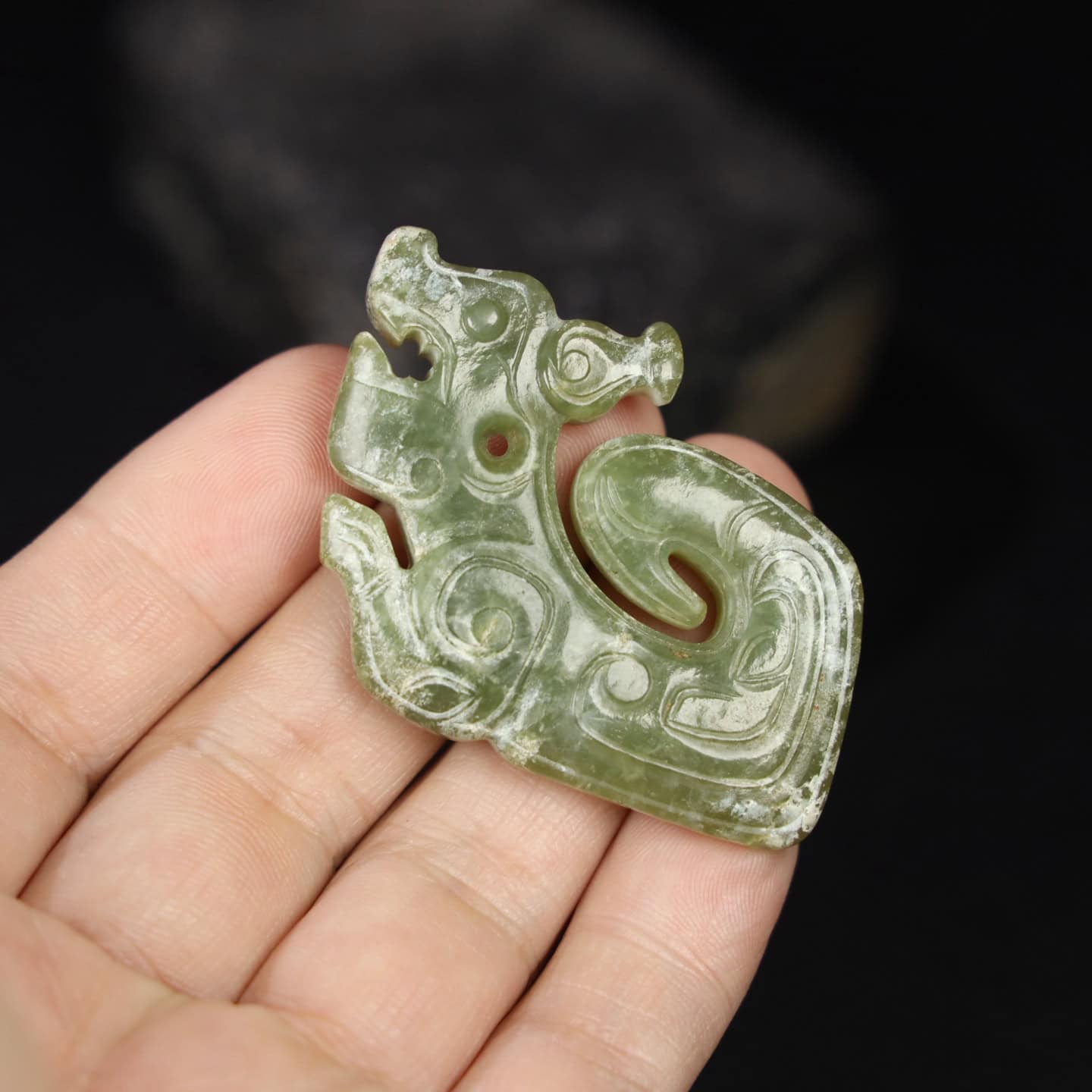 Chinese Natural Jade Carved Pendants