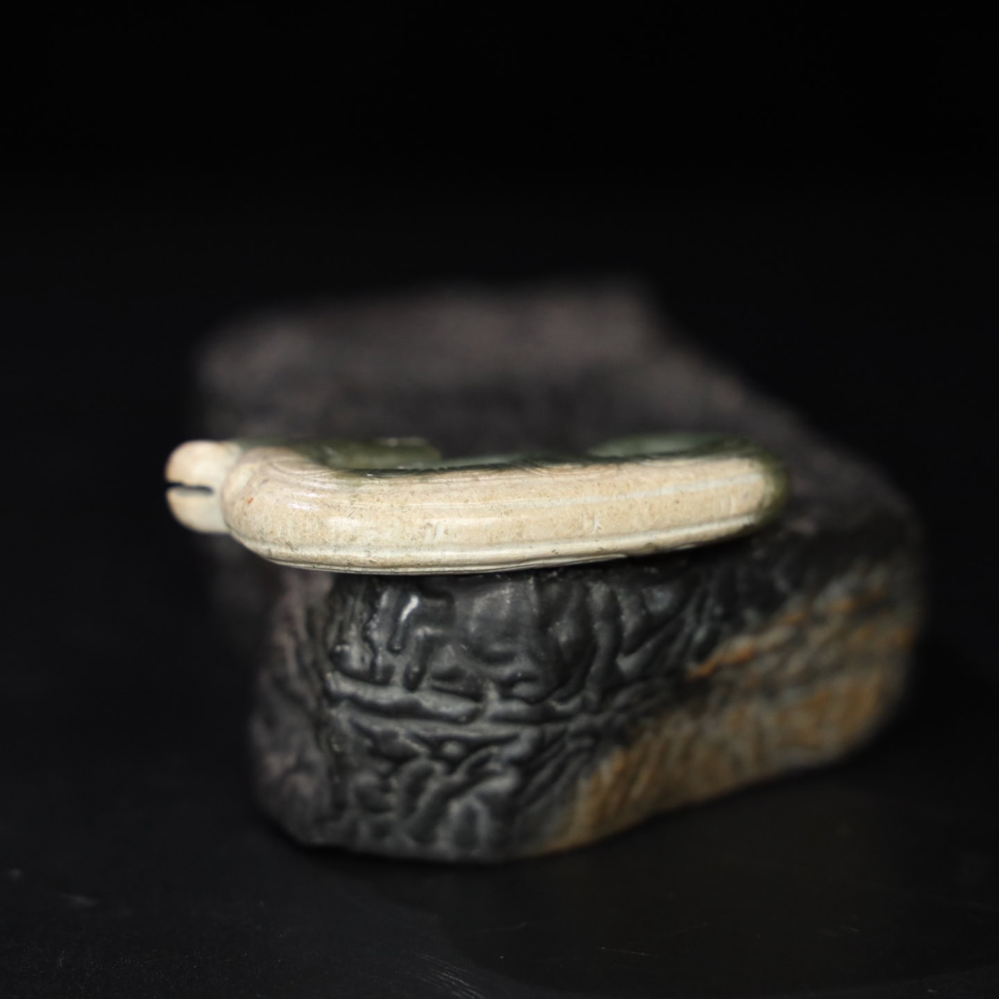 Chinese Natural Jade Carved Dragon Pendants