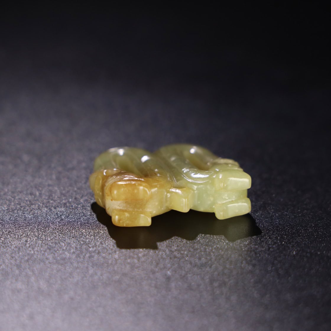 Chinese Natural Jade Carved Dragon Pendants