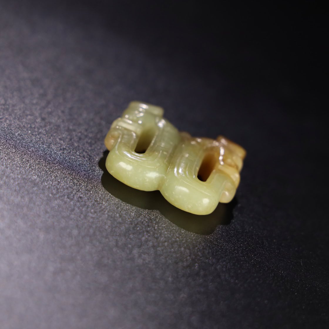 Chinese Natural Jade Carved Dragon Pendants