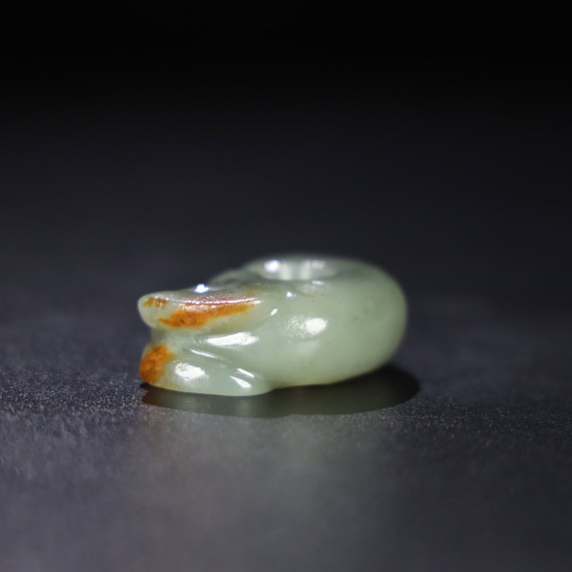 Chinese Natural Jade Carved Pig Dragon