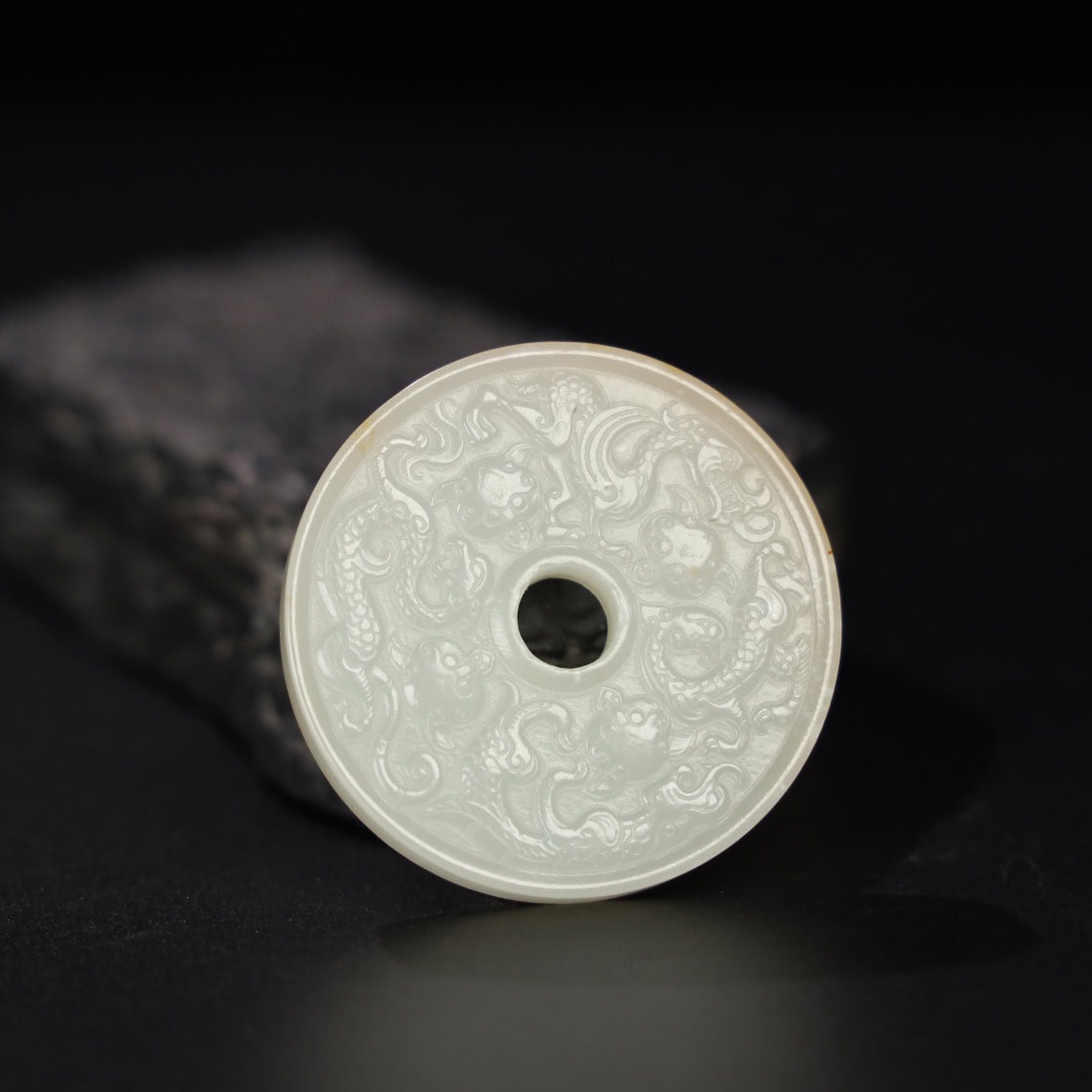 Chinese Natural Jade Carved Pendants