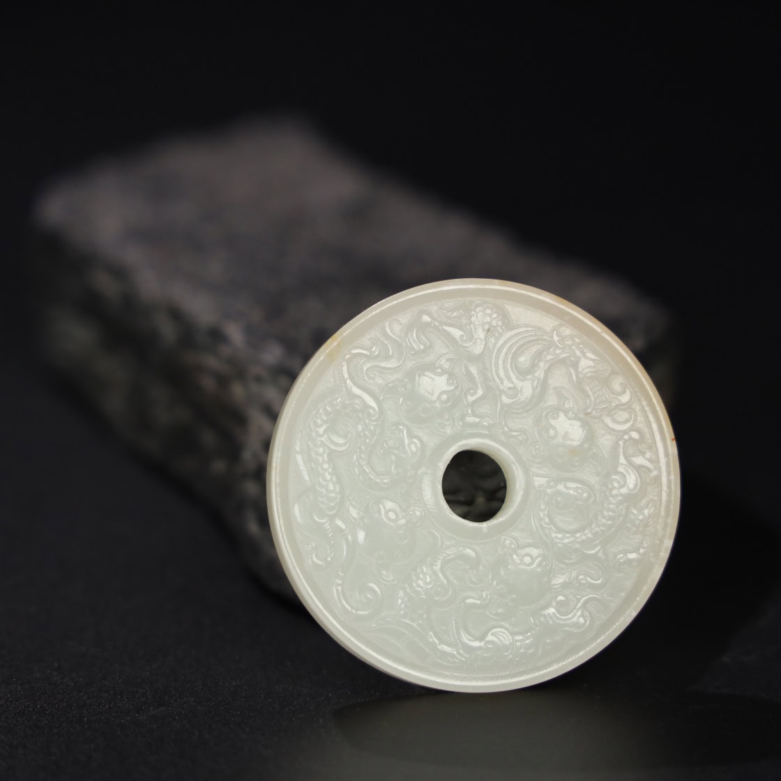 Chinese Natural Jade Carved Pendants