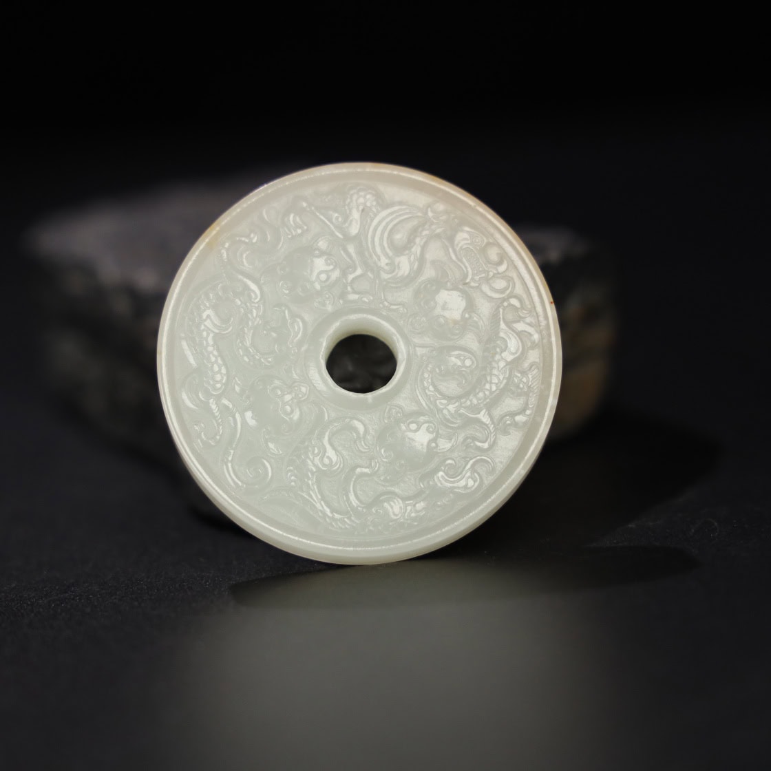 Chinese Natural Jade Carved Pendants