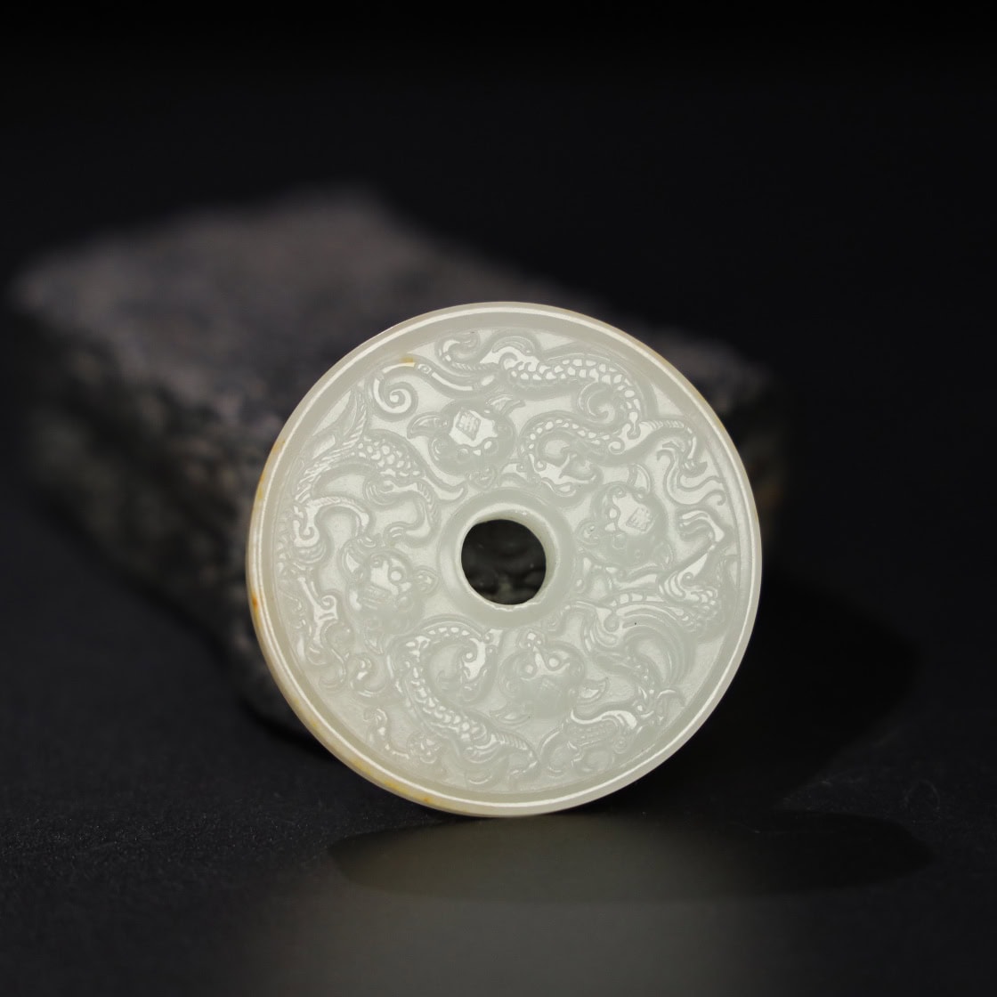 Chinese Natural Jade Carved Pendants