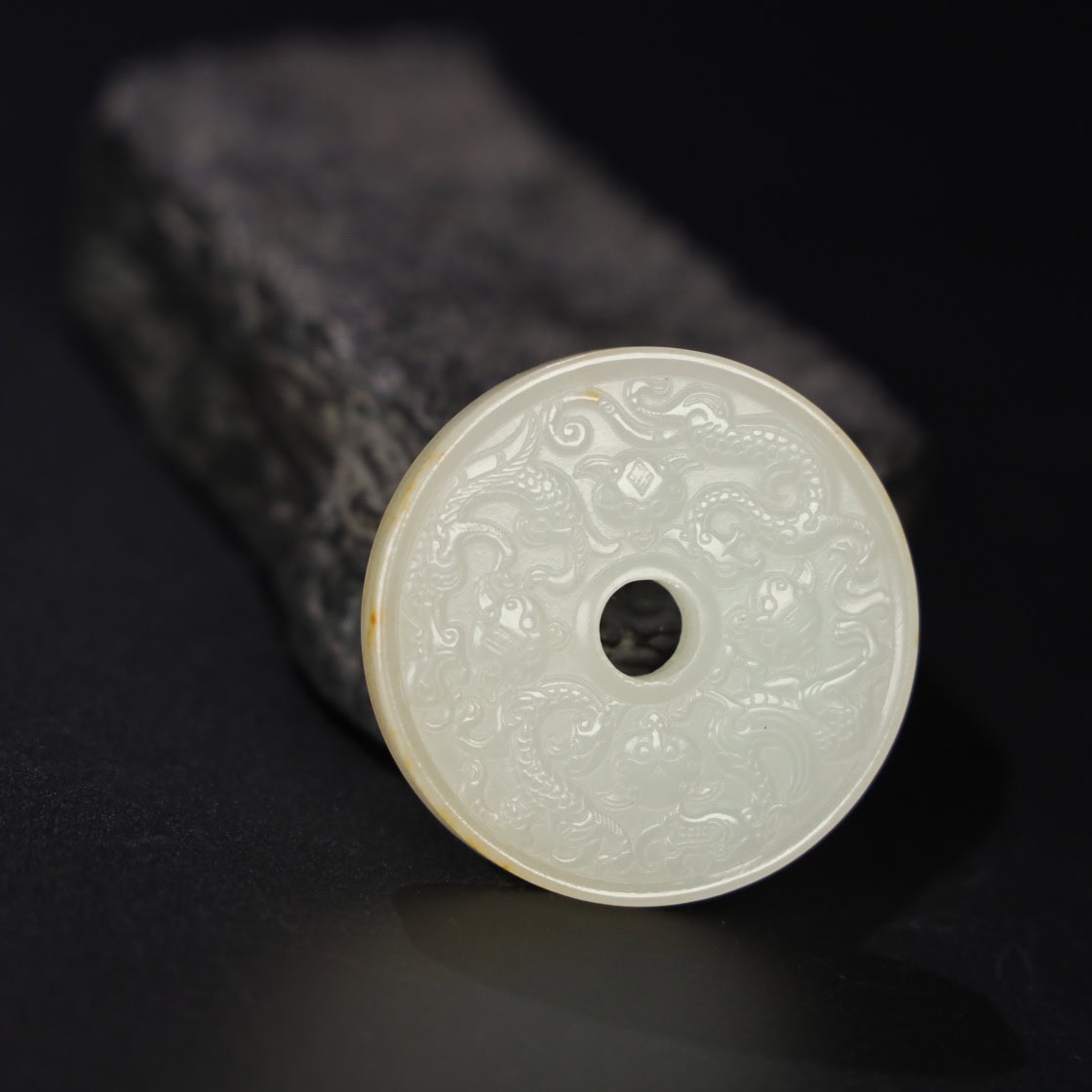 Chinese Natural Jade Carved Pendants
