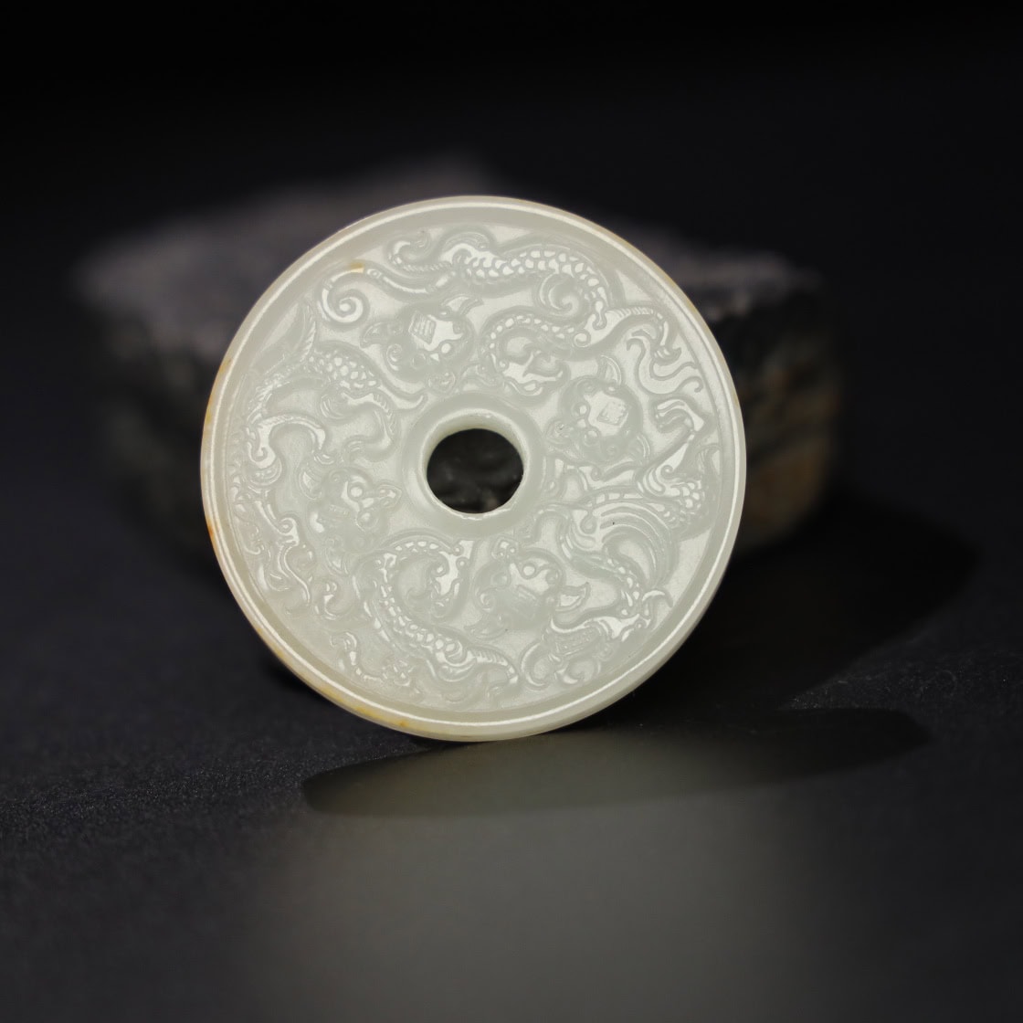 Chinese Natural Jade Carved Pendants