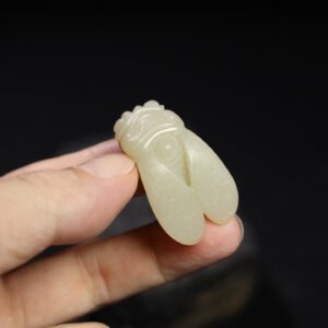 Chinese Natural Jade Carved Cicada