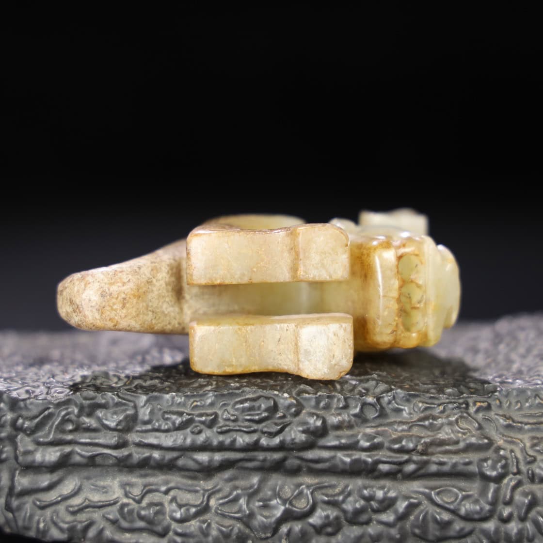 Chinese Natural Jade Carved Dragon
