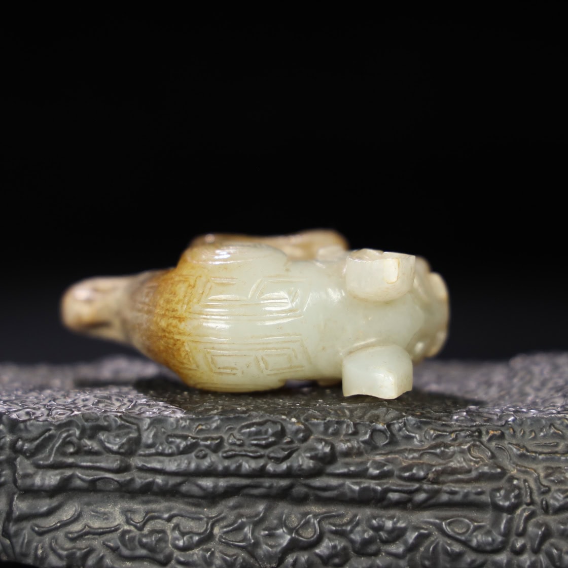 Chinese Natural Jade Carved Dragon