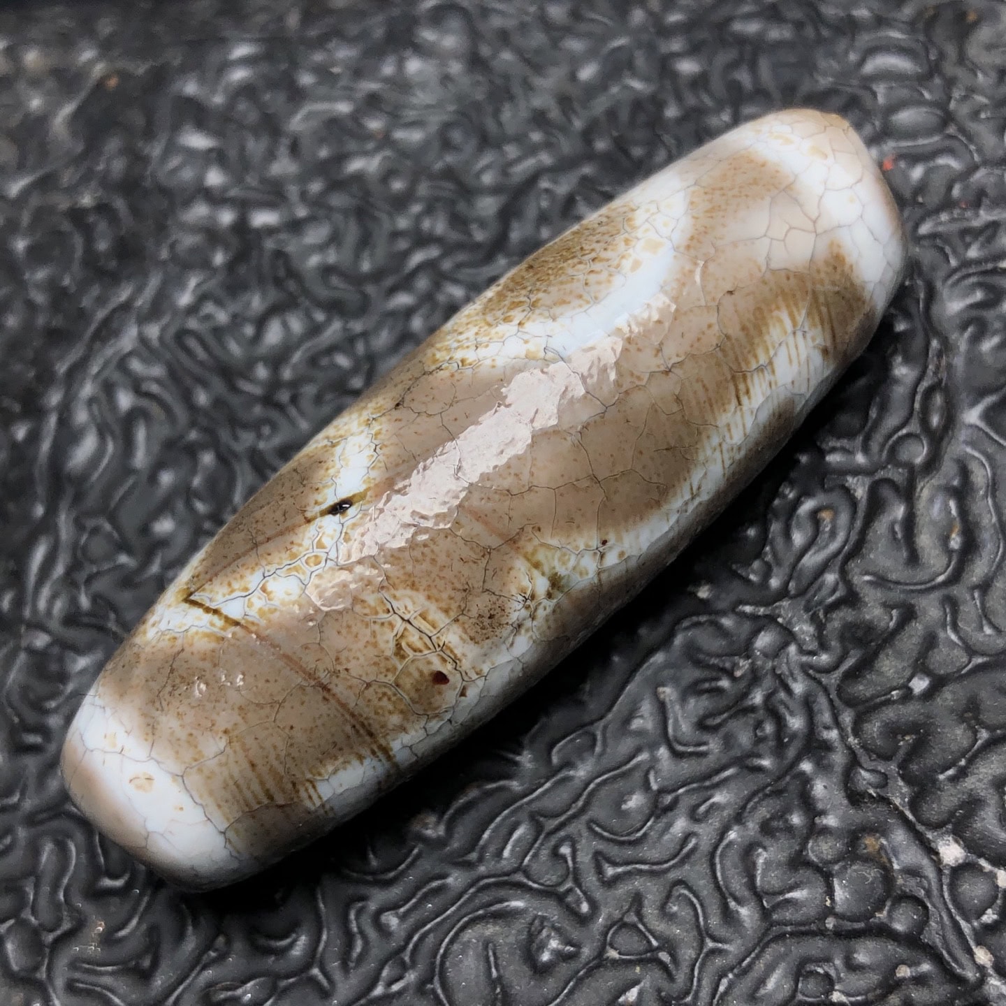 Chinese Natural Agate DZI Beads