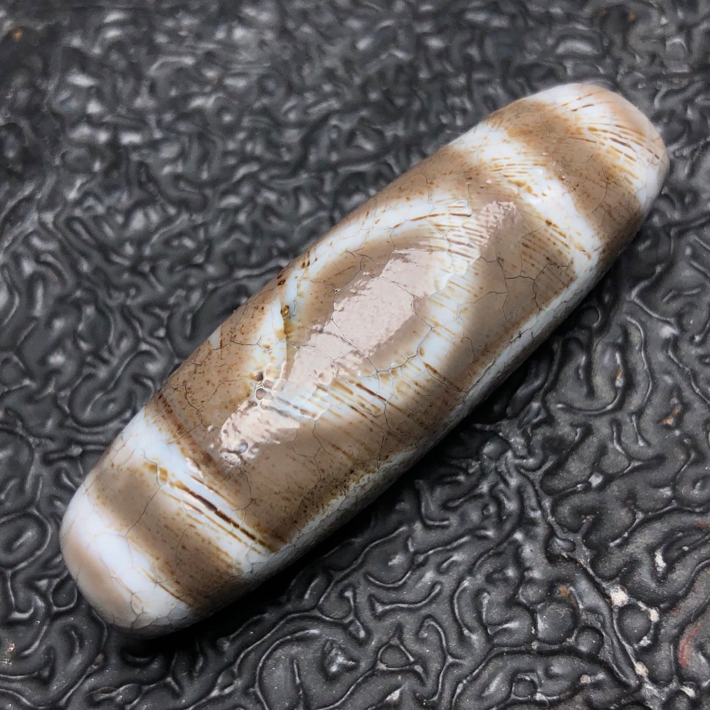 Chinese Natural Agate DZI Beads