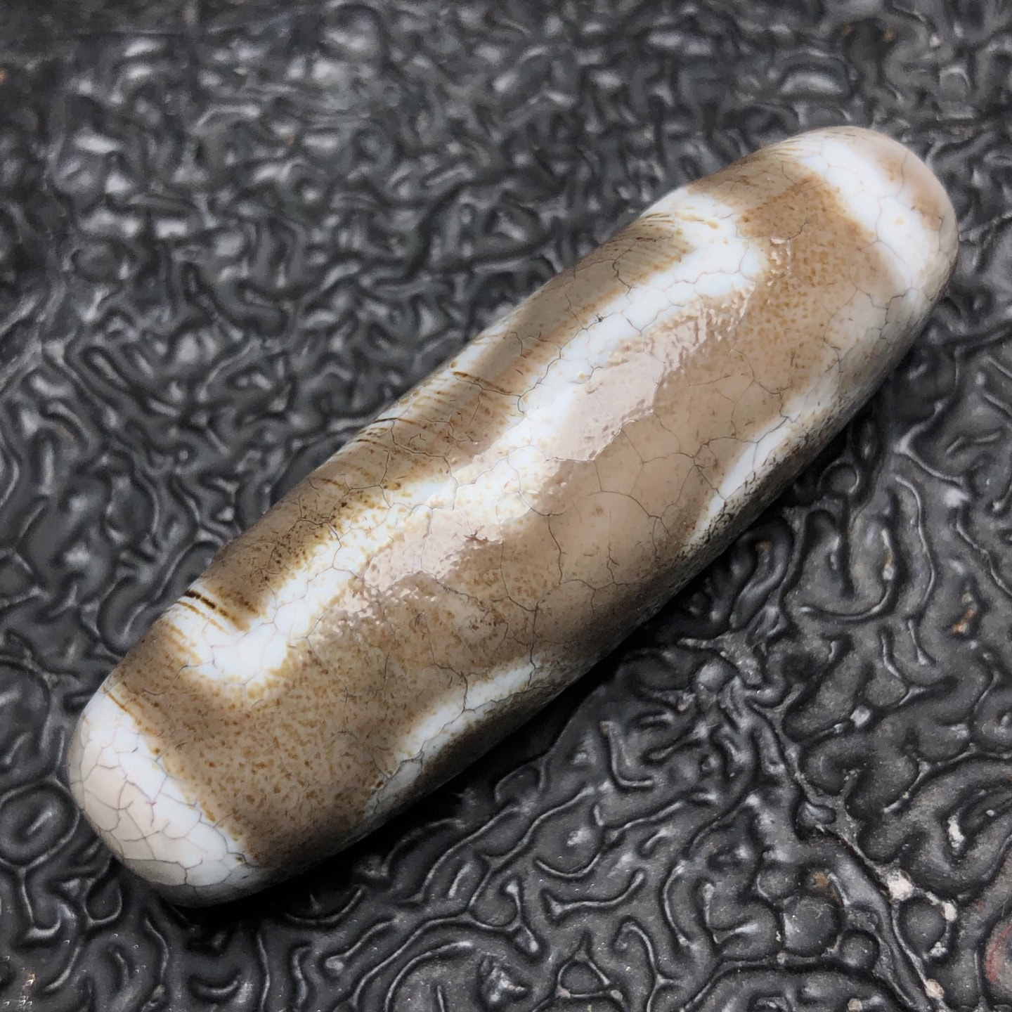 Chinese Natural Agate DZI Beads