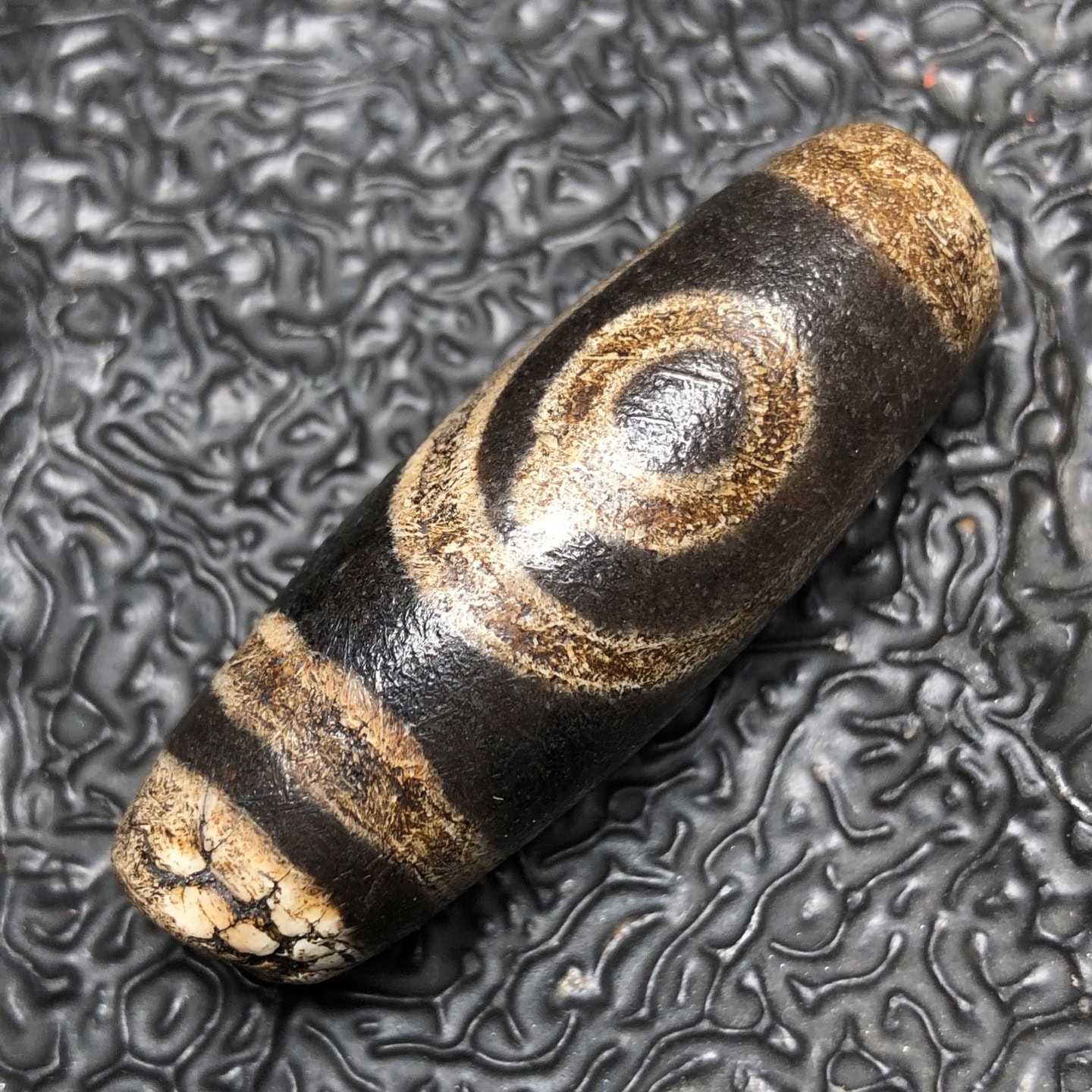 Chinese Natural Agate DZI Beads