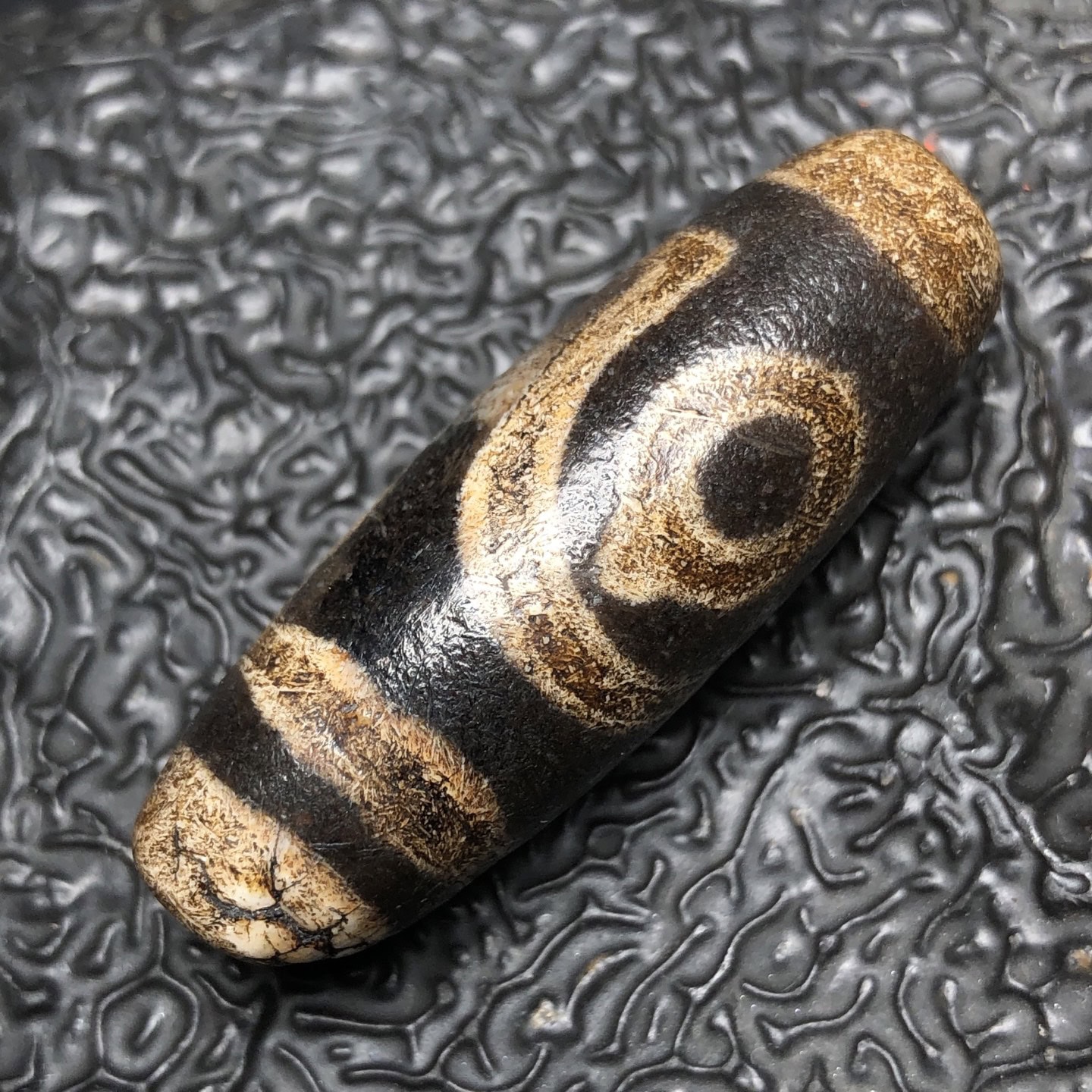 Chinese Natural Agate DZI Beads