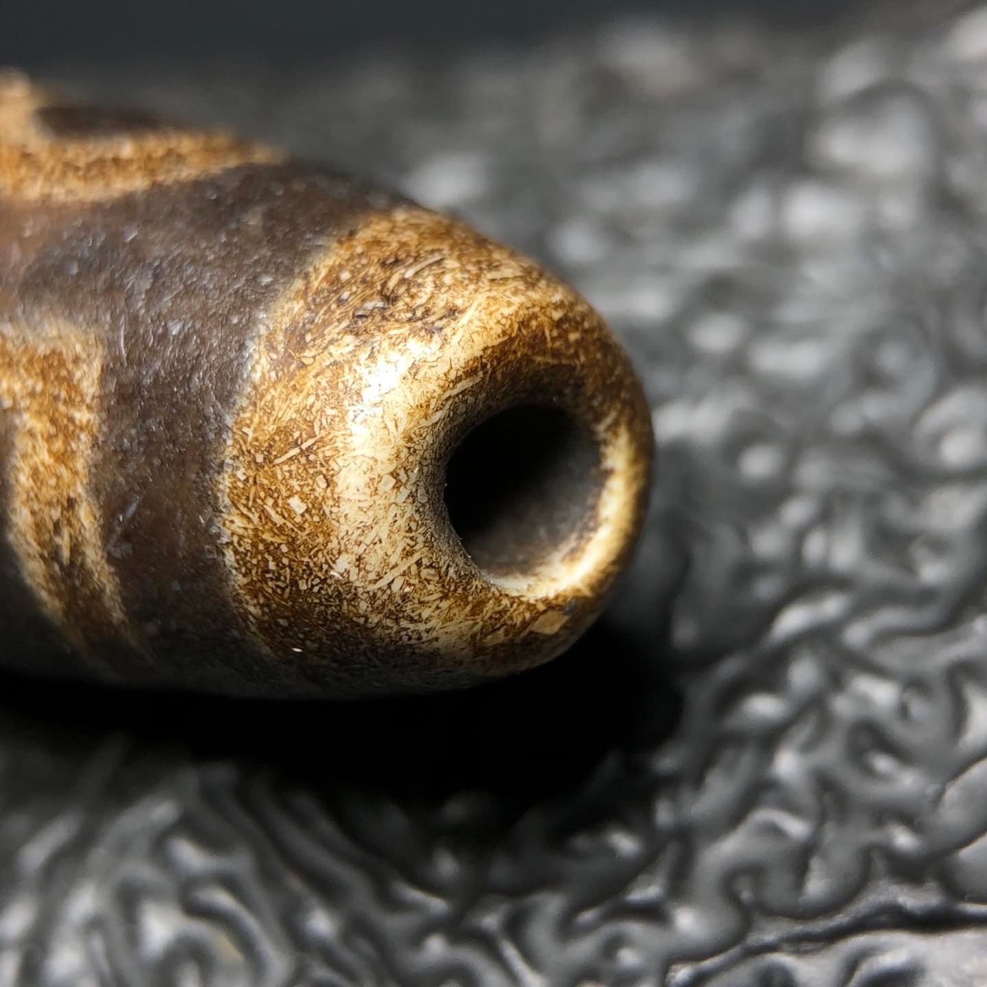 Chinese Natural Agate DZI Beads