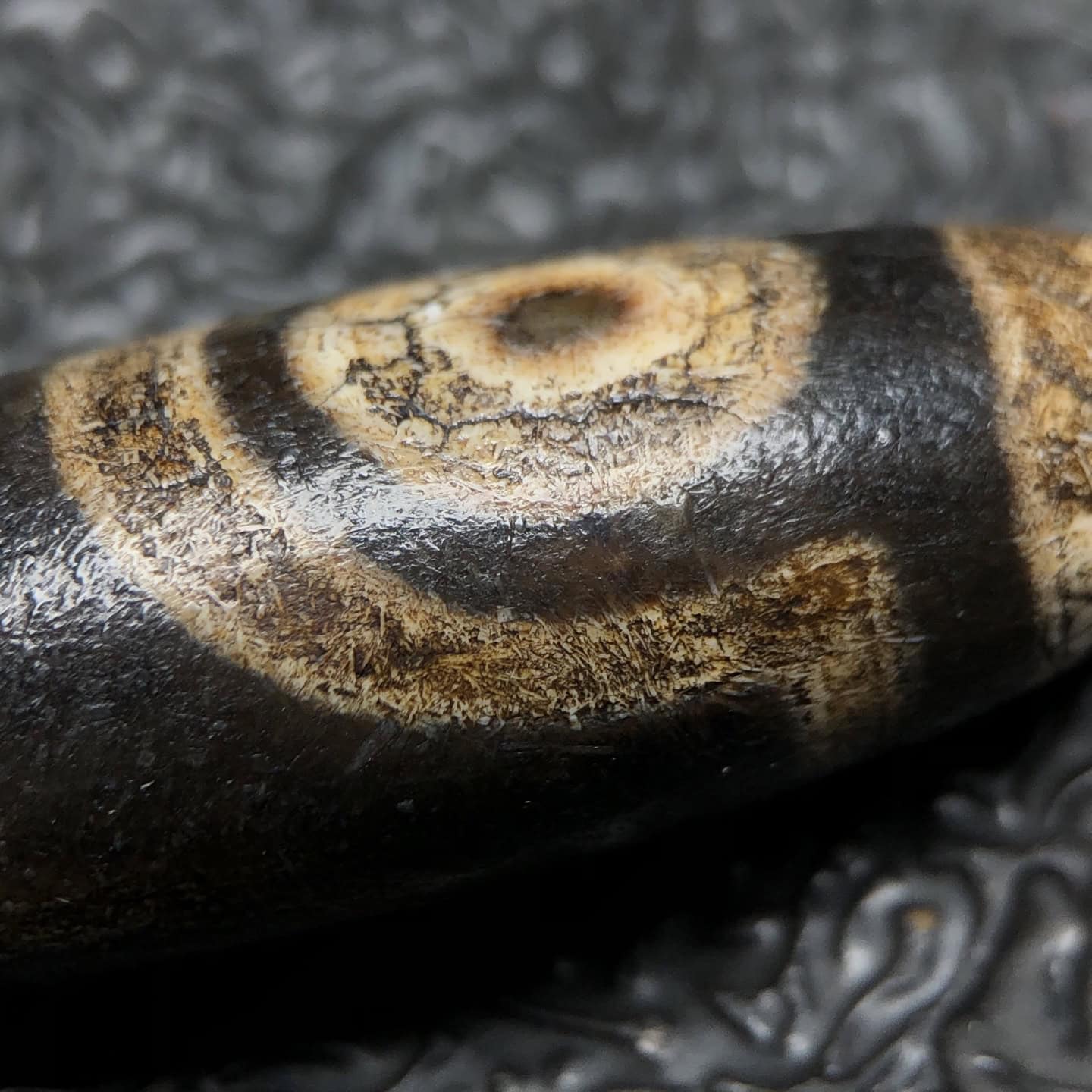 Chinese Natural Agate DZI Beads