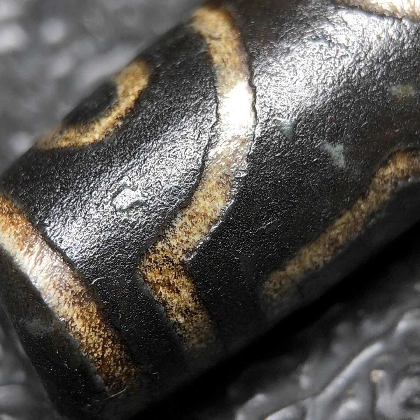 Chinese Natural Agate DZI Beads