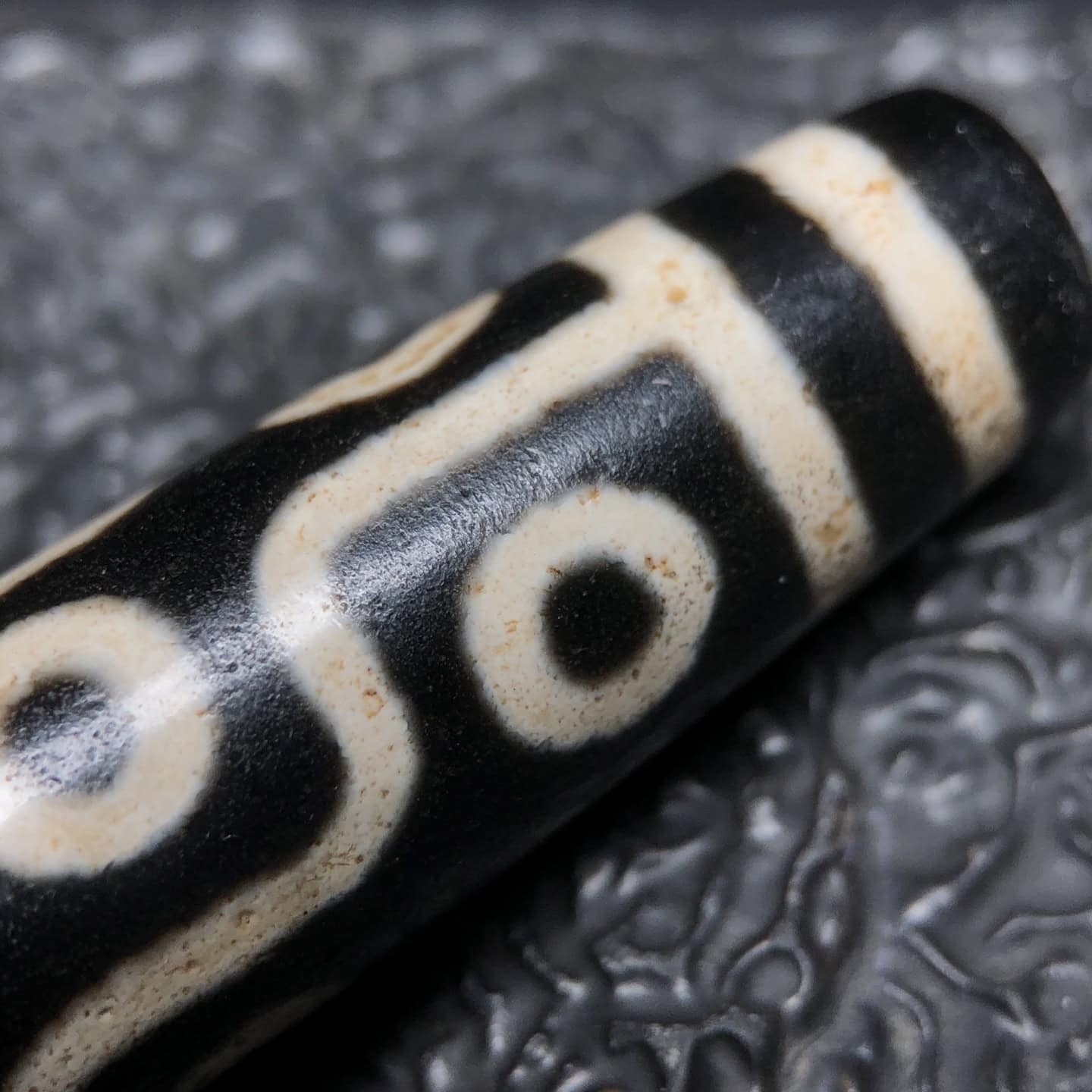 Chinese Natural Agate DZI Beads