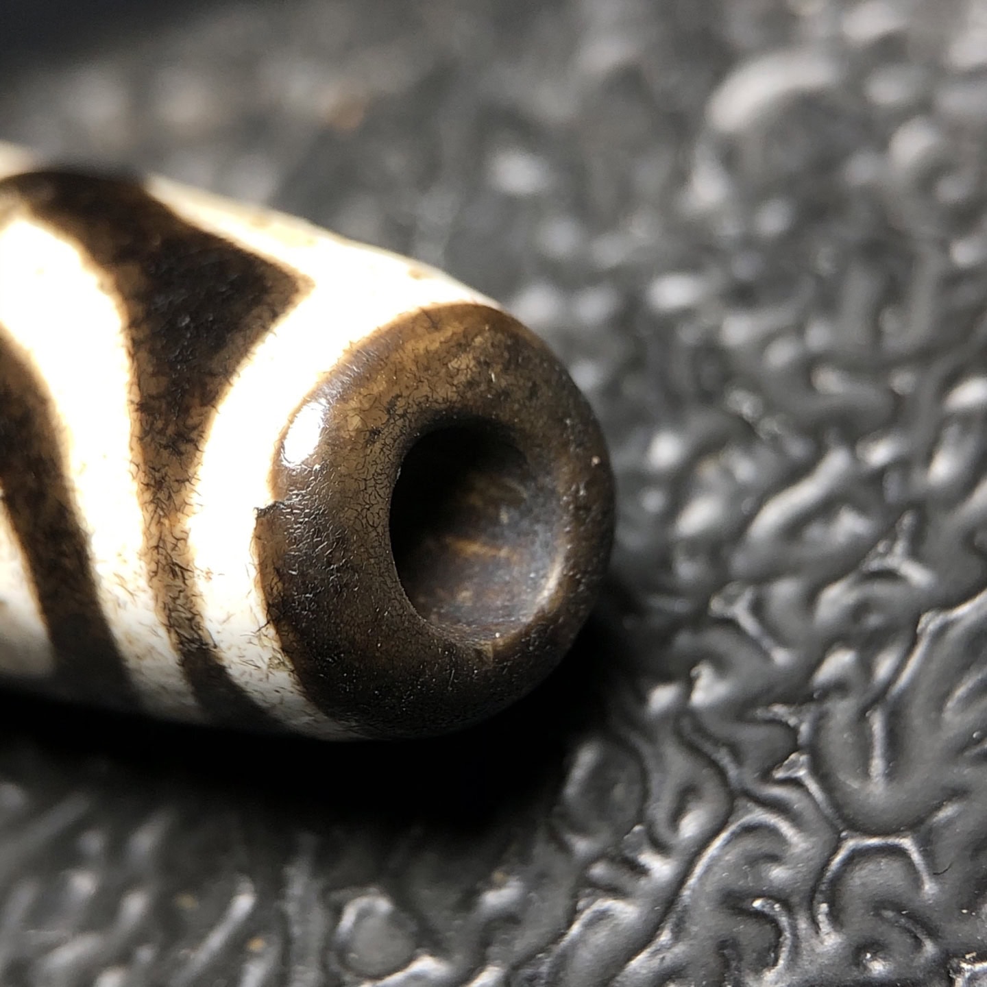 Chinese Natural Agate DZI Beads