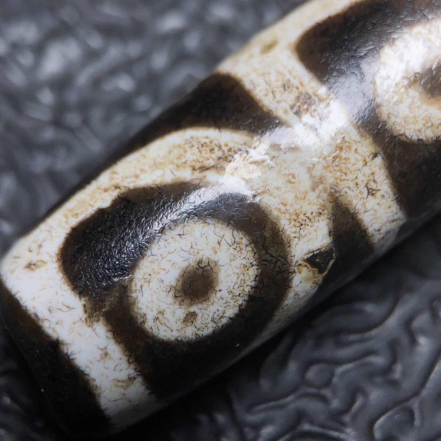 Chinese Natural Agate DZI Beads