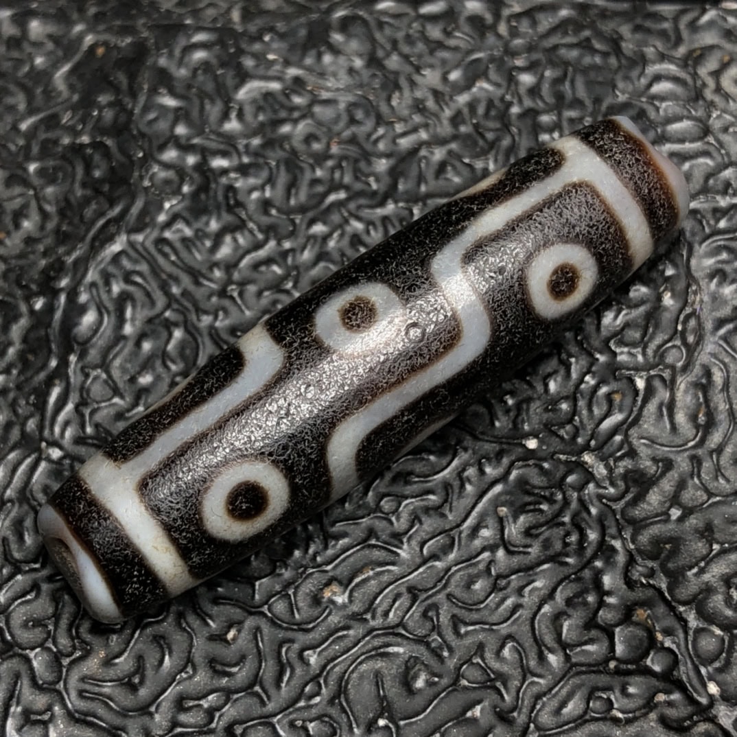 Chinese Natural Agate DZI Beads