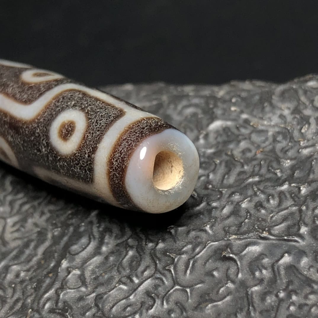 Chinese Natural Agate DZI Beads