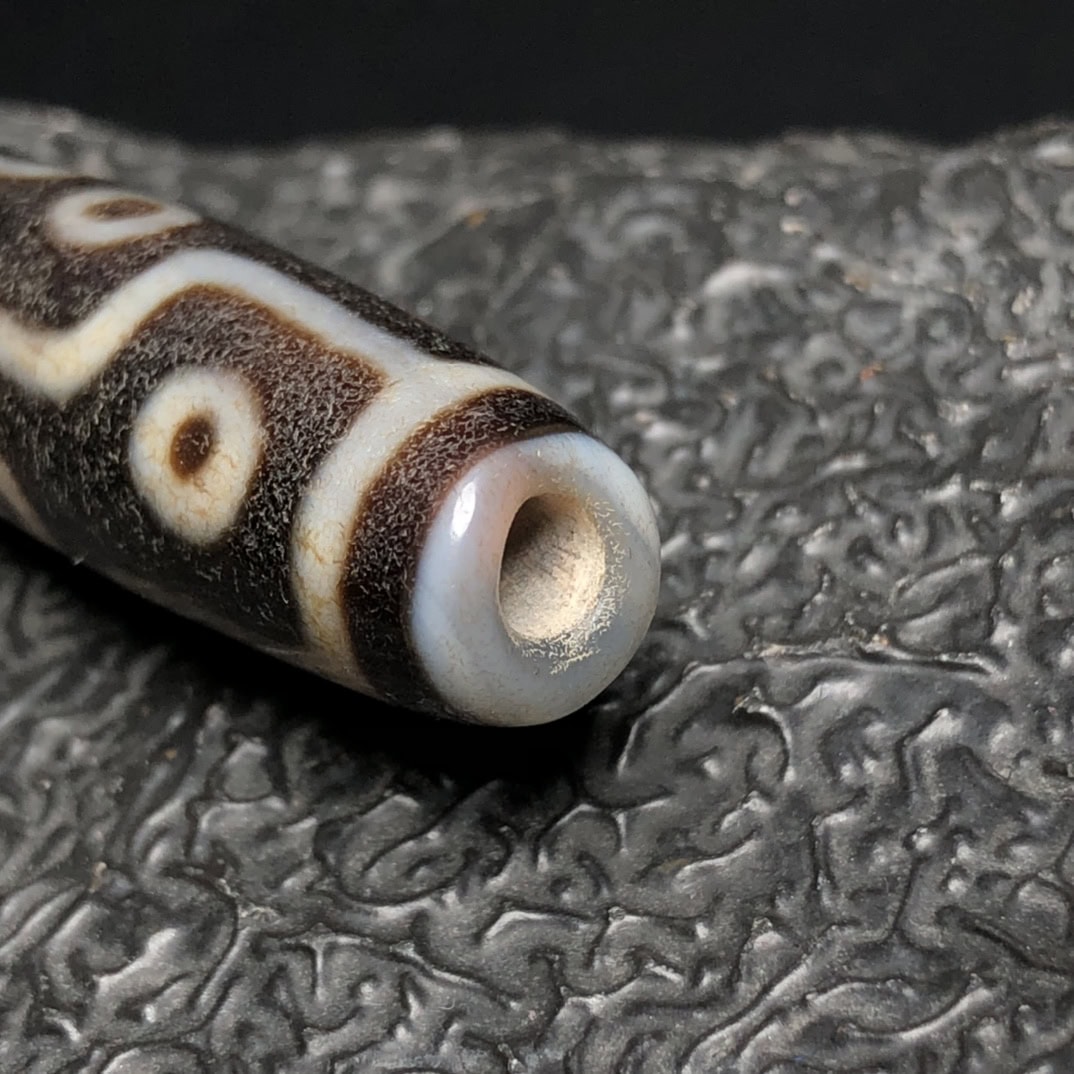 Chinese Natural Agate DZI Beads