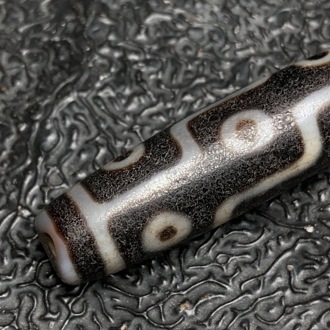 Chinese Natural Agate DZI Beads
