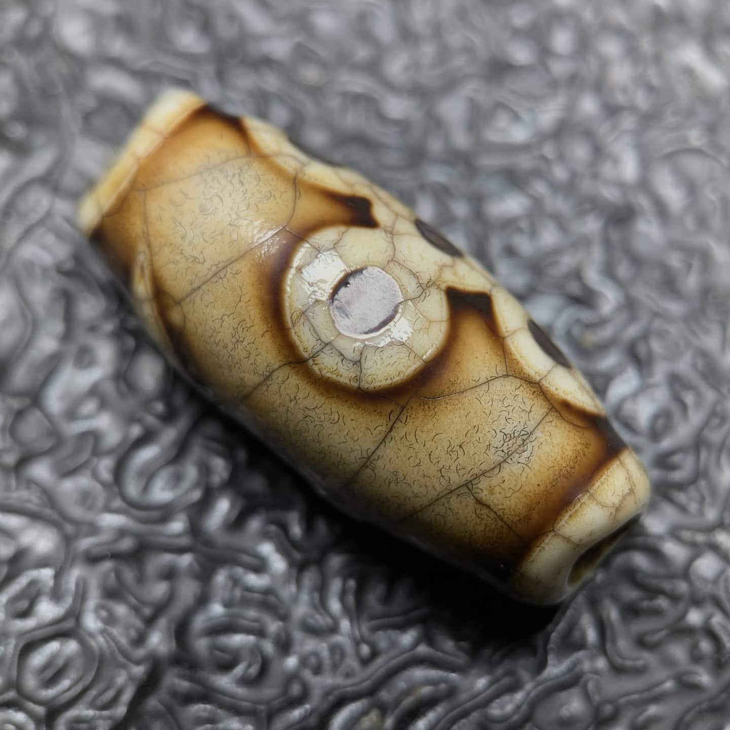 Chinese Natural Agate DZI Beads