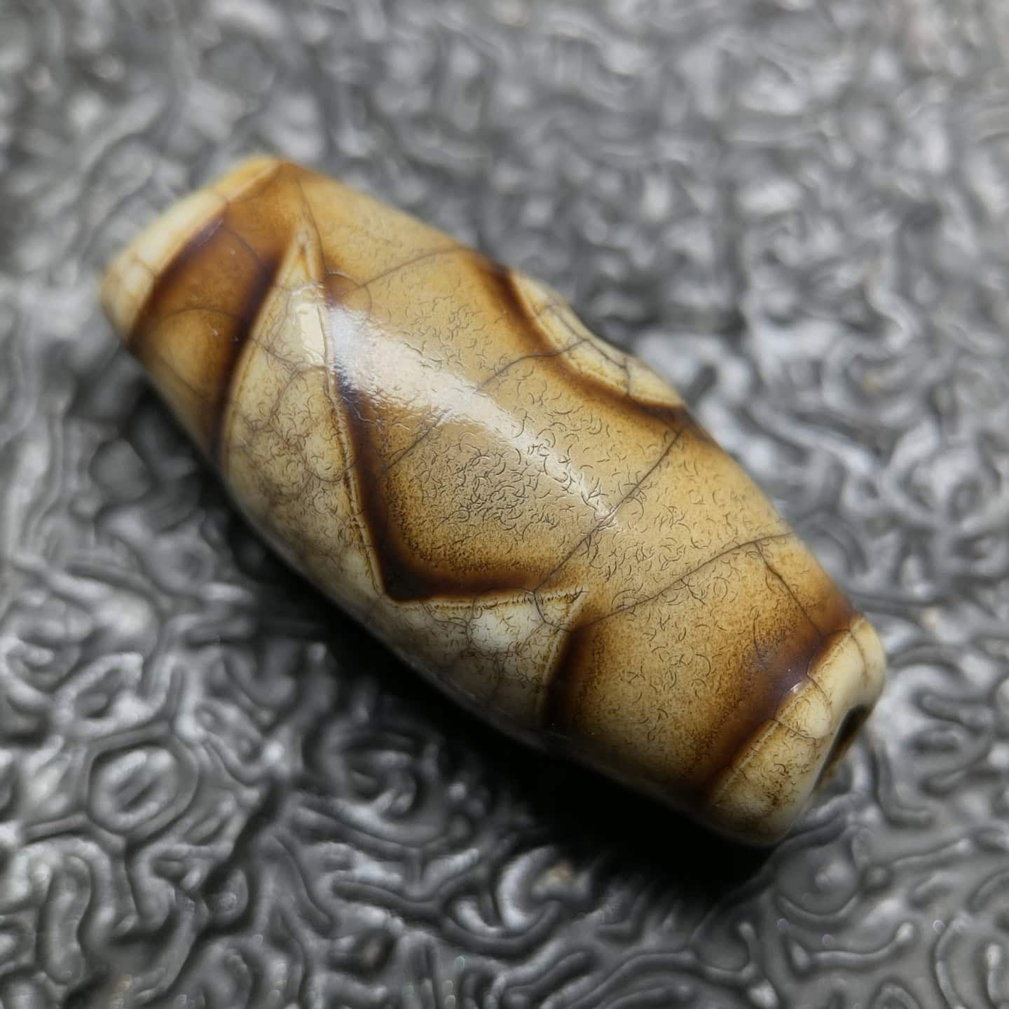 Chinese Natural Agate DZI Beads