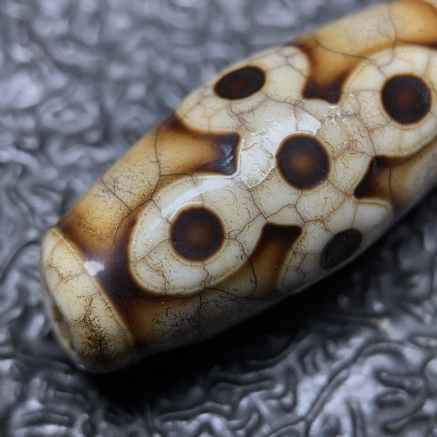 Chinese Natural Agate DZI Beads